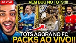 TOTS AGORA NO FC MOBILE! 😱 PACK OPENING AO VIVO, TIER LIST DAS CARTAS & VEM BUG 🤯🔥 - FC MOBILE 2024