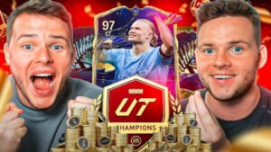 C'EST DUR ! On JOUE les PREMIERS MATCHS FUT Champions TOTS PL avec HAALAND TOTY ! FC 24