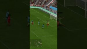 such a realistic goal in Fc 24 #football #fc24 #fifa #viral #gaming