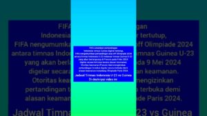 timnas Indonesia U-23 vs Guinea Di gelar tertutup, kenapa?? #timnasindonesia #fifa #football